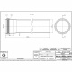 Удлинитель с раструбом для конденсационных котлов d80 L-2000 mm GROPPALLI S.R.L. (BB1161)