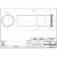 Удлинитель с раструбом для конденсационных котлов d80 L-1000 mm GROPPALLI S.R.L. (BB116)