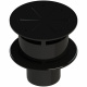 A523138 Кінцевий вітрозахисний вертикальний елемент Ø80 mm (PP NERO OPACO)