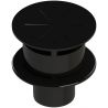 A523138 Кінцевий вітрозахисний вертикальний елемент Ø80 mm (PP NERO OPACO)