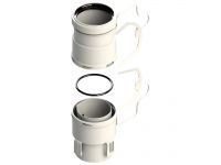 Адаптер-переходник с гофрированной на жесткую трубу d80 mm (2 шт.) GROPPALLI S.R.L. (BB11521)