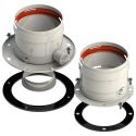 Комплект распределительного ПО/ГВ для турбированного газового котла d80/80 с отверстием для тестирования GROPPALLI SRL (A311521)