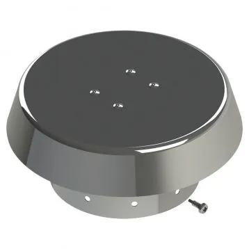 Кінцевий вітрозахисний вертикальний елемент для газового котла Ø100 mm (нержавійка) GROPPALLI SRL (A115342) - 1