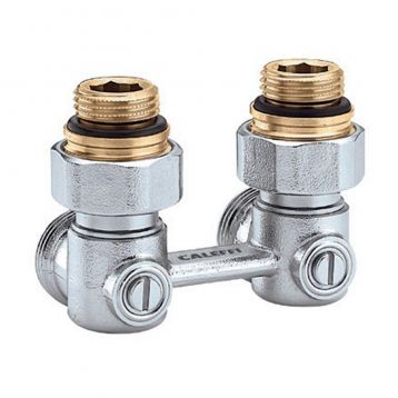 301143 Кран нижнього підключення сталевого радіатора Ø1/2" х 3/4" кутовий Caleffi S.p.a.