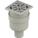 Трап вертикальный Ø50 нержавеющая решеткаx 100 х 100 мм Uponor GmbH (1136469)