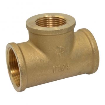 F131R004 Трійник редукційний латунний Ø1 1/4" x 1" x 1 1/4" ВВВ FP Pattaroni