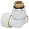 V175111EFDX Термоклапан трехос. БЕЛЫЙ корпус + штуцер Ø1/2" х 24-19 DX (правый) FIRST CORNER