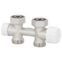 V138512Q Узел термостатический THERMO PIASTRE НИКЕЛЬ прямой Ø3/4" F (пласка) x 3/4" EK 50 мм