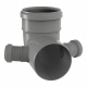 Колено с боковыми отводами HTB Ø110/50/50 67°/30° Valsir S.p.A. (VS0556003)