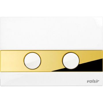 Клавіша (механіка) TROPEA S P5 ABS пластик GOLD/WHITE Valsir S.p.A. (VS0869404)