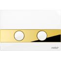 Клавіша (механіка) TROPEA S P5 ABS пластик GOLD/WHITE Valsir S.p.A. (VS0869404)