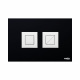 VS0878871 Клавіша (пневматика) BLACK & WHITE AL Black (матова квадратна) Valsir S.p.A.