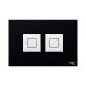 VS0878871 Клавіша (пневматика) BLACK & WHITE AL Black (матова квадратна) Valsir S.p.A.
