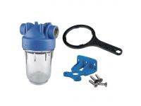 Фильтр-колба Atlas Filtri DP MONO TS (прозрачная) Ø1" OT (латунь) 5" 45°C 8 bar KIT (RA1270701)