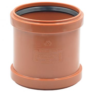 061205E Муфта насувна (зовнішня каналізація) 200 PVC (Ral 8023) REDI spa