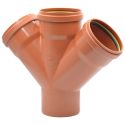 Крестовина (наружная канализация) Ø110 45° PVC (Ral 8023) REDI s.p.a. (0361141)