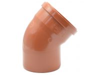 012115E Коліно (зовнішня каналізація) 110 45 ° PVC (Ral 8023) REDI spa