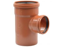 035015E Редукционный тройник (наружная канализация) 200/110 87° PVC (Ral 8023) REDI s.p.a.
