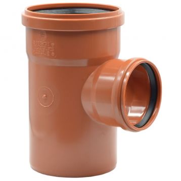 035205E Трійник редукційній (зовнішня каналізація) 200/160 87 ° PVC (Ral 8023) REDI spa