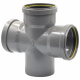 Крестовина (наружная канализация) Ø110 87° PVC (Ral 7037) REDI s.p.a. (0381142)