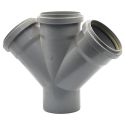 Крестовина (наружная канализация) Ø160 45° PVC (Ral 7037) REDI s.p.a. (0361642)