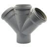 Крестовина (наружная канализация) Ø125 45° PVC (Ral 7037) REDI s.p.a. (0361242)