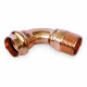 697U Колено медное под пресс Ø22 х 3/4" С AESPRES UNIKO® RM (697304022U)