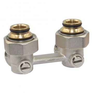 Кран нижнего подключения стального радиатора Ø3/4" x 3/4" угловой Caleffi S.p.a. (301153)