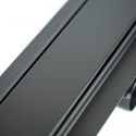 Решітка PLAIN BLACK нержавіюча полірована L700 мм Capricorn S.A. (9-2995-700-00-35-10)