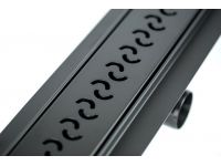 Решітка ARCO BLACK нержавіюча полірована L1000 мм Capricorn S.A. (9-2993-000-00-35-10)