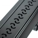 Решетка ARCO BLACK нержавеющая полированная L800 мм Capricorn SA (9-2993-800-00-35-10)