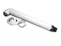 Комплект дымоход коаксиальный удлинитель для турбированых / традиционных котлов d60/100 PP-R+Fe