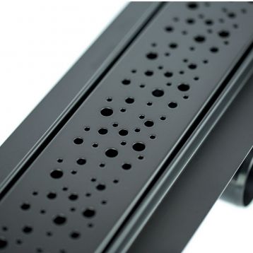 Решітка для душового лотку ЧОРНА 600 мм AQUA AMBIENT SPOT нержавійка Uponor GmbH (1136422)
