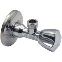 Кран вентильный для сантехприборов Ø1/2" х 3/8" ручка треугольная VA Albertoni srl (C426485)