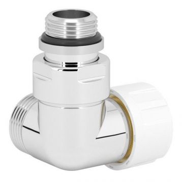 Термоклапан трехосный ХРОМ Ø1/2" х 24-19 SX (левый) CORNER Carlo Poletti Srl (V75111BSX)