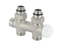 V37510QSB / Узел термостатический TWIN THERMO НИКЕЛЬ прямой Ø1/2" С x 3/4" EK 50 мм (V37512QSB)