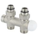 V37510QSB / Узел термостатический TWIN THERMO НИКЕЛЬ прямой Ø1/2" С x 3/4" EK 50 мм (V37512QSB)