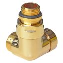 Кран отсекающий трехосный GOLD Ø1/2" х 24-19 SX (левый) CORNER Carlo Poletti Srl (V74211HSX)