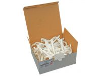 Крюк двойной Ø10 х 102 mm (труба 2 х Ø25 mm) БЕЛЫЙ PP (упаковка 50 шт.) (7-0100-050-01-00)