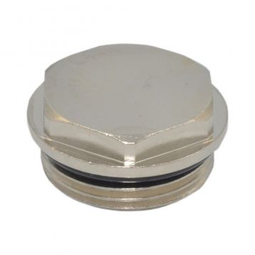 Заглушка ХРОМ Ø3/4" С (уплотнение EPDM) Marvit Spa