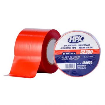 Лента ПВХ изоляционная 50 мм х 20 м красная (пленка) HPX (IR5020)