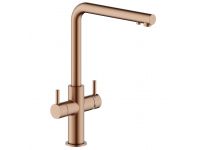 KITCHEN Смеситель для кухни AQ93823/3VRTP (Chocolate red PVD) с подключением фильтра NOBILI