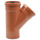 030115E Тройник (наружная канализация) 110/110 45° PVC (Ral 8023) REDI s.p.a.