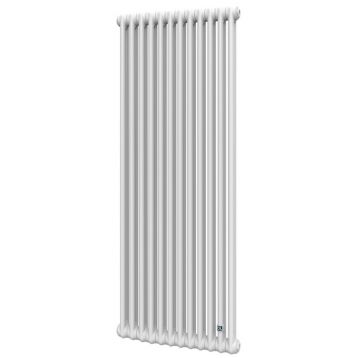 Трубчастий радіатор Multicolumn H2000 2-14 (секцій) конф.0 (бокове 1/2") RAL9016 DeLonghi (0Q0022000140000)