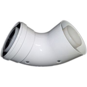 Колено 90 град. конденсационное коаксиальное d60/100 PP-R+Fe