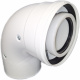Колено 90 град. конденсационное коаксиальное d60/100 PP-R+Fe