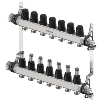 1086543 / 1140838 Колектор (нержавійка) з витратомірами Smart S Ø1 НГ x 7 х 3/4" Uponor GmbH
