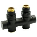 Узел отсекающий TWIN BLACK MATTE прямой Ø1/2" С x 3/4" EK 50 мм (V48510EFS9005O)