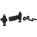 Комплект кранов COMBI+накл. + гайки + термог. Ø1/2" С x 3/4" EK BLACK MATT (KV1201_110212E9005ODX)