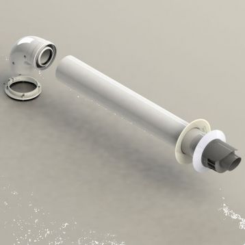 BB12241 Коаксиальний гор. компл. PP+PP ПЗ/ГВ для конд. котлів Ø60/100 mm L750 mm